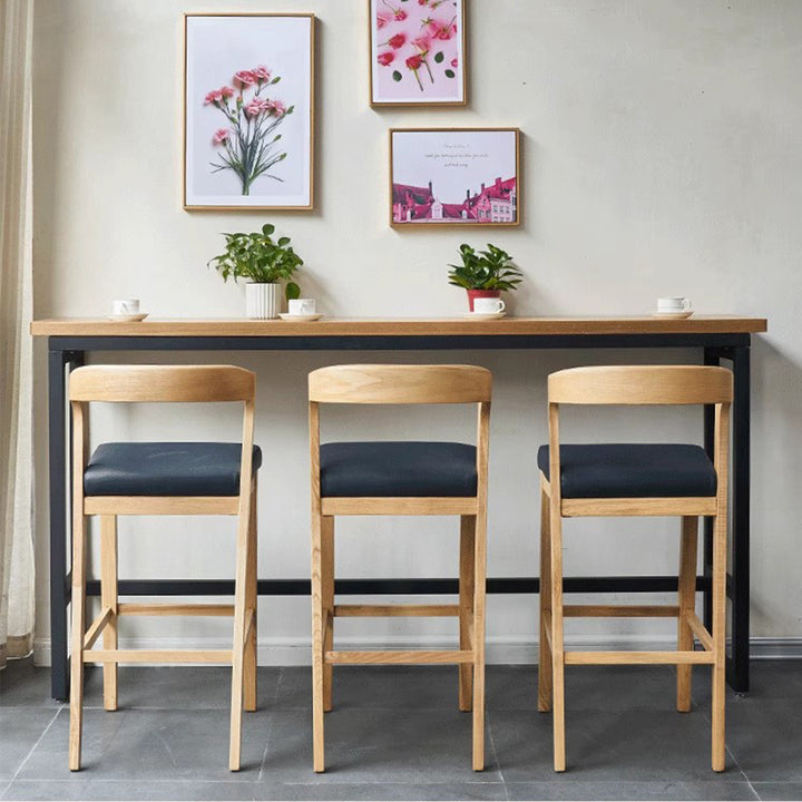 MAS-3562 Masdio Japandi Solid Wood Bar Table