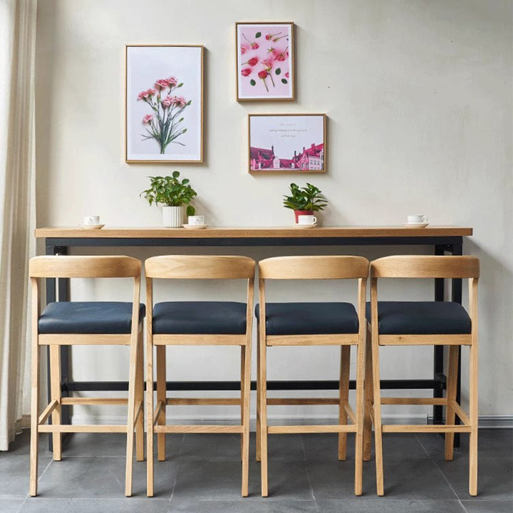 MAS-3562 Masdio Japandi Solid Wood Bar Table