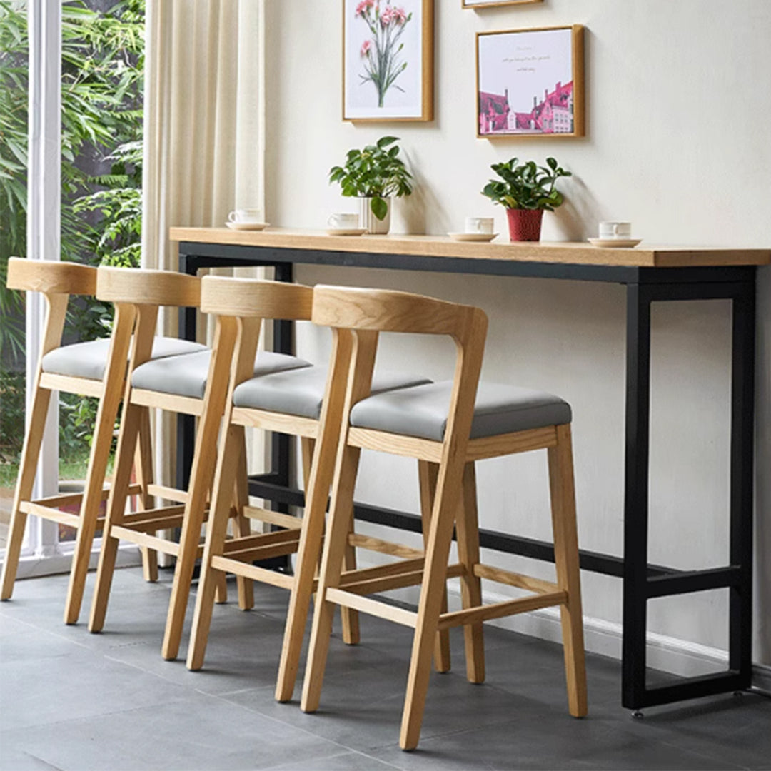 MAS-3562 Masdio Japandi Solid Wood Bar Table