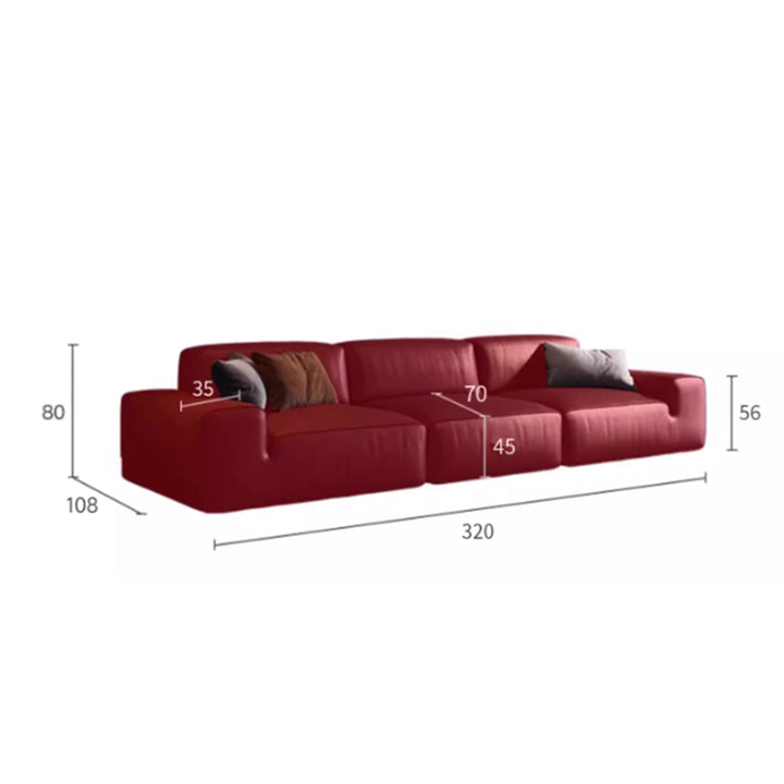 MAS-3563 Masdio Modern Leather Sofa
