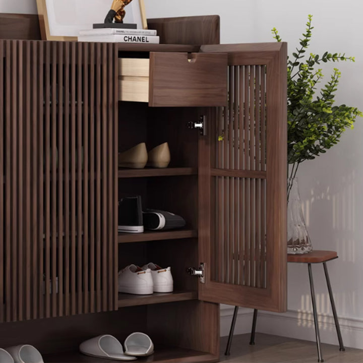 MAS-3565 Masdio Rustic Solid Wood Shoe Cabinet