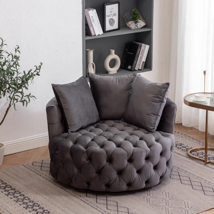 MAS-3572 Masdio Victorian Swivel Armchair