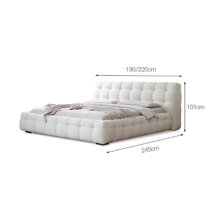 MAS-3573 Masdio Modern Boucle Bedframe
