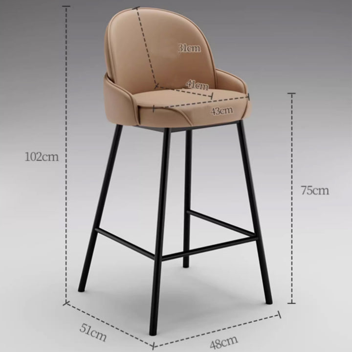 MAS-3579 Masdio Modern Leather Bar Stool