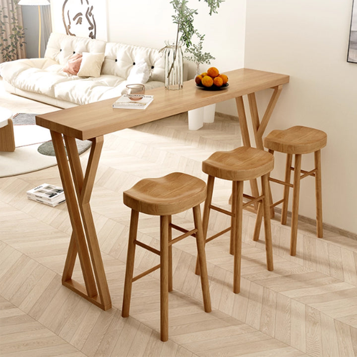 MAS-3581 Masdio Scandinavian Solid Wood Bar Table