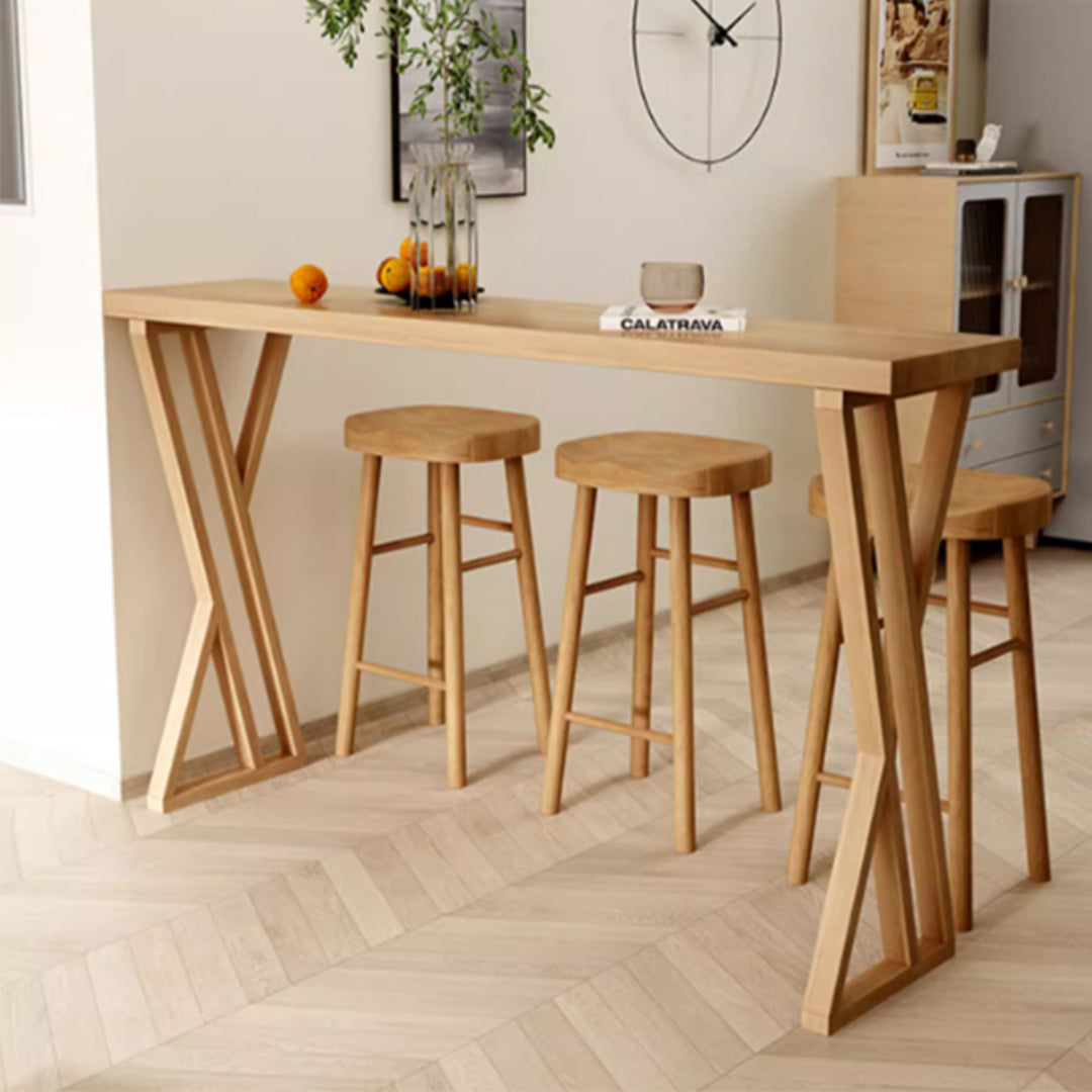 MAS-3581 Masdio Scandinavian Solid Wood Bar Table