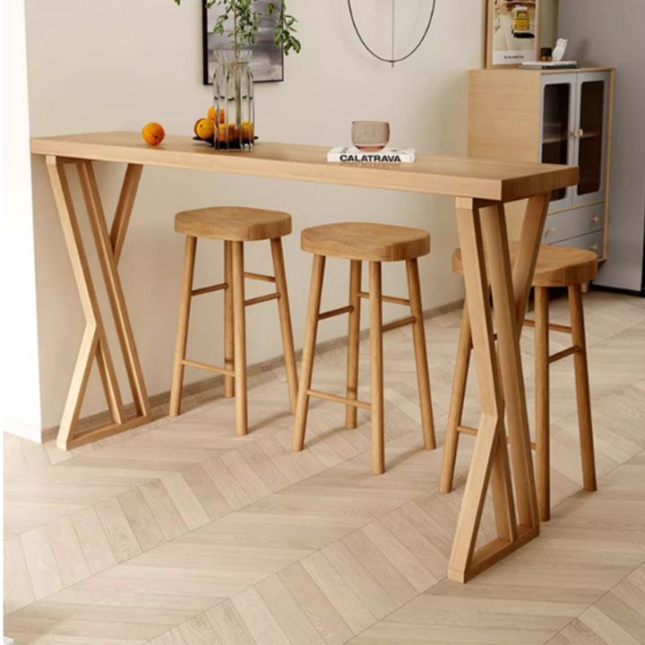 MAS-3581 Masdio Scandinavian Solid Wood Bar Table
