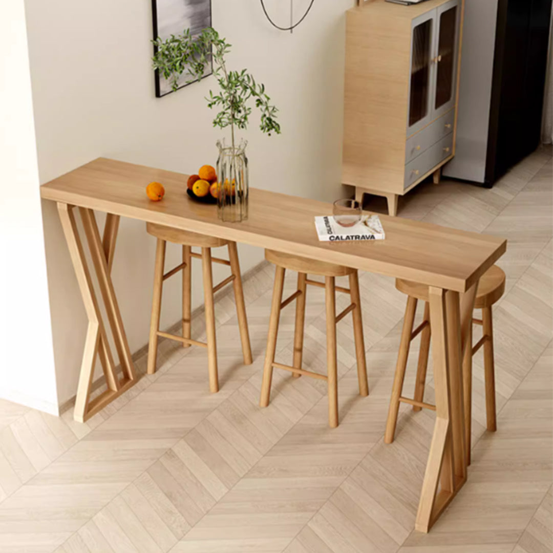 MAS-3581 Masdio Scandinavian Solid Wood Bar Table