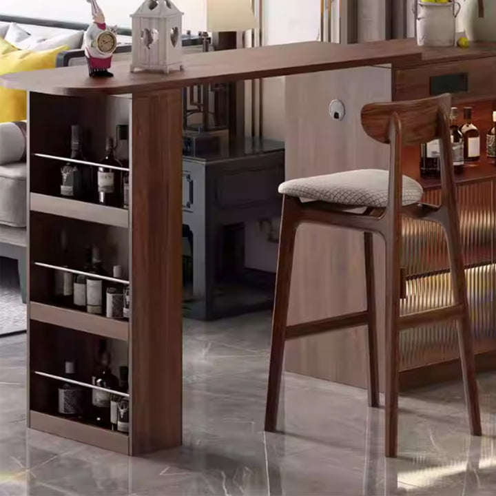 MAS-3584 Masdio Japandi Solid Wood Bar Table