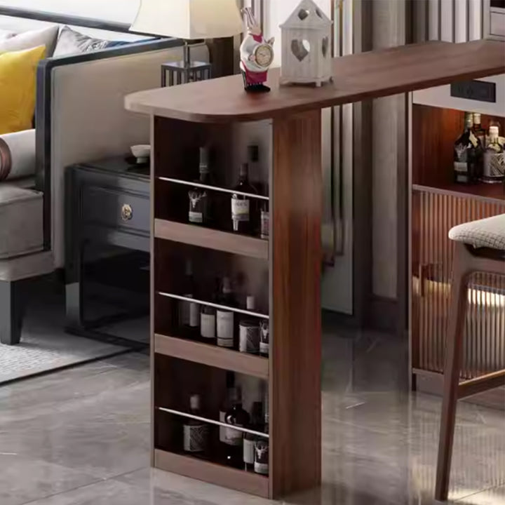MAS-3584 Masdio Japandi Solid Wood Bar Table