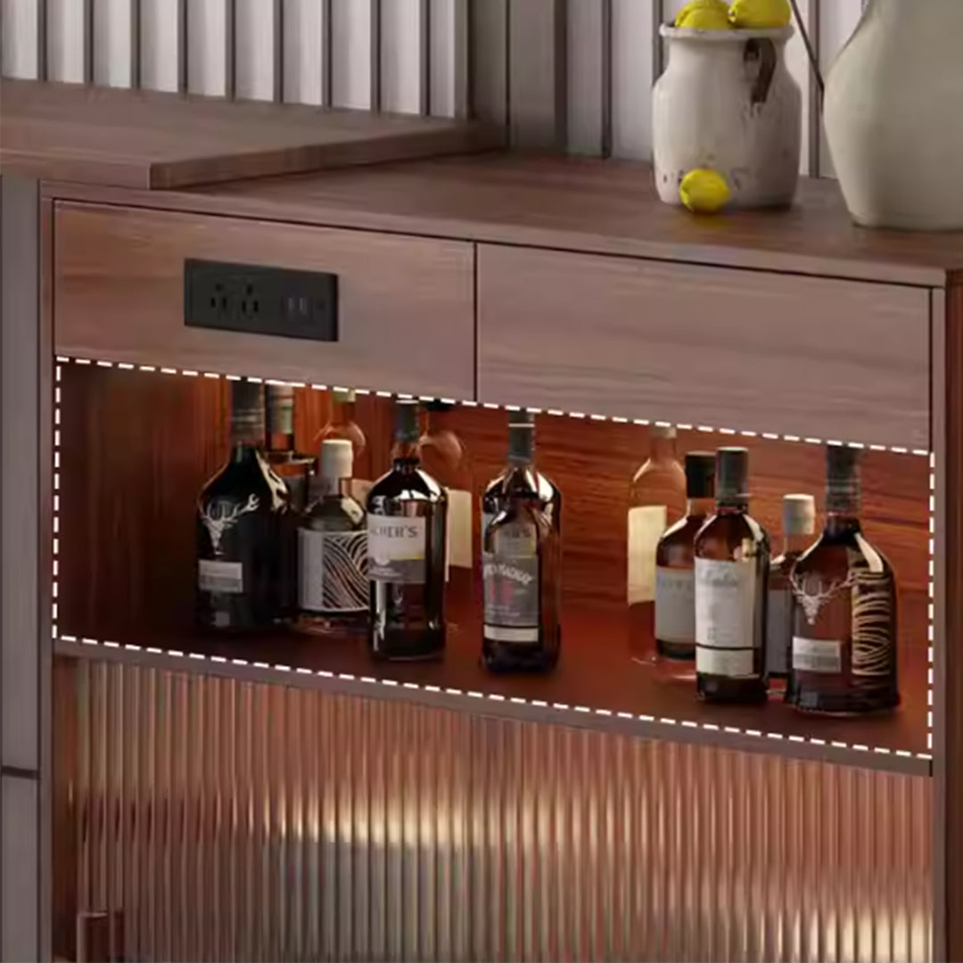 MAS-3584 Masdio Japandi Solid Wood Bar Table