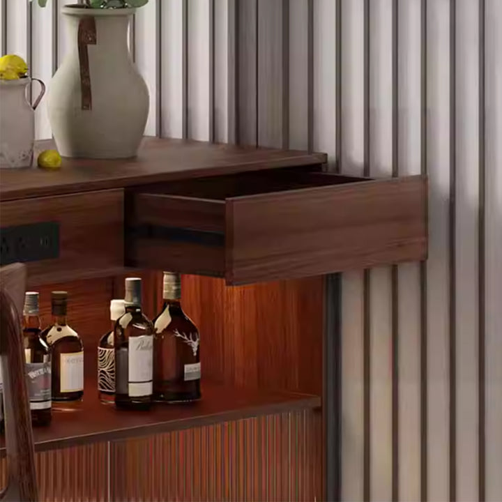 MAS-3584 Masdio Japandi Solid Wood Bar Table