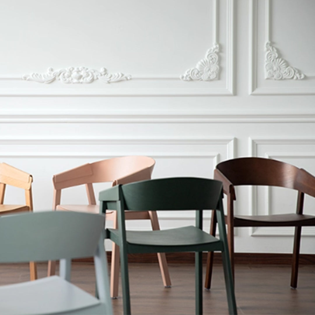 MAS-3595  Masdio Scandinavian Solid Wood Dining Chair