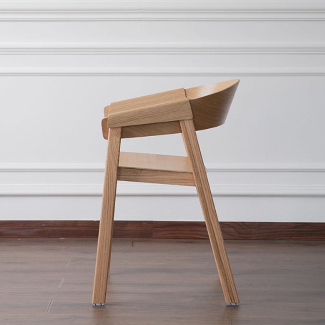 MAS-3595  Masdio Scandinavian Solid Wood Dining Chair