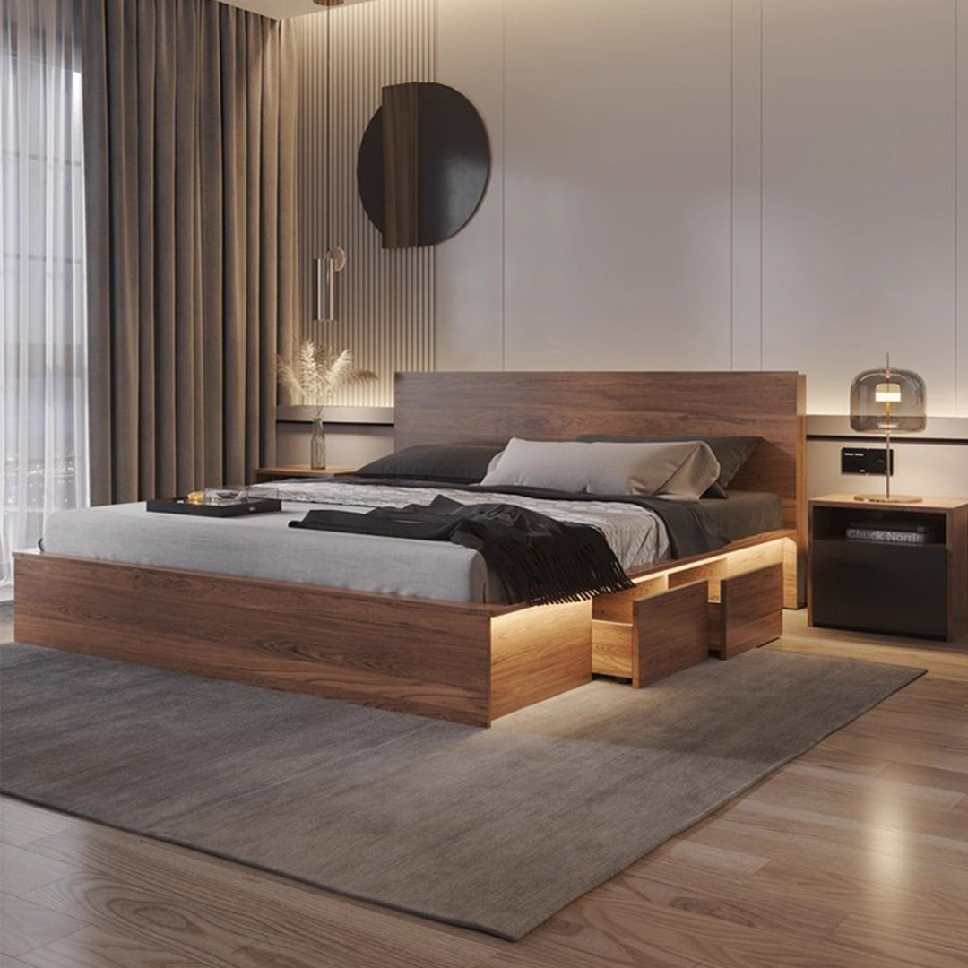 MAS-3597 Masdio Japanese Storage Bedframe