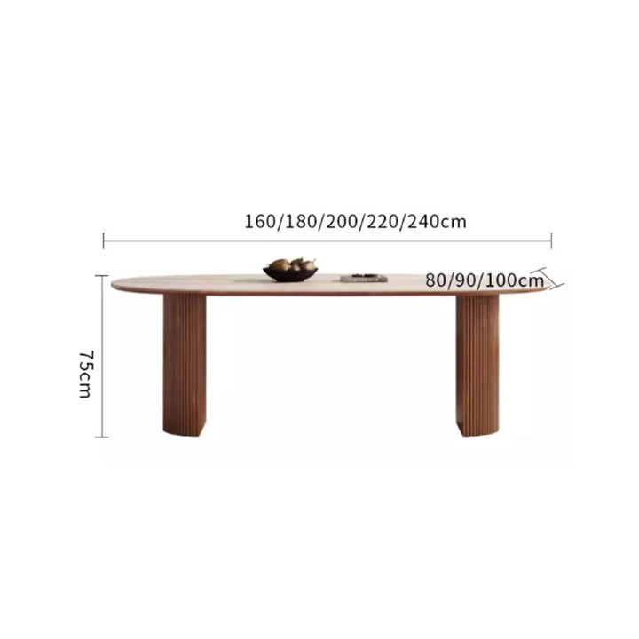 MAS-3607 Masdio Japandi Sintered Stone Dining Table