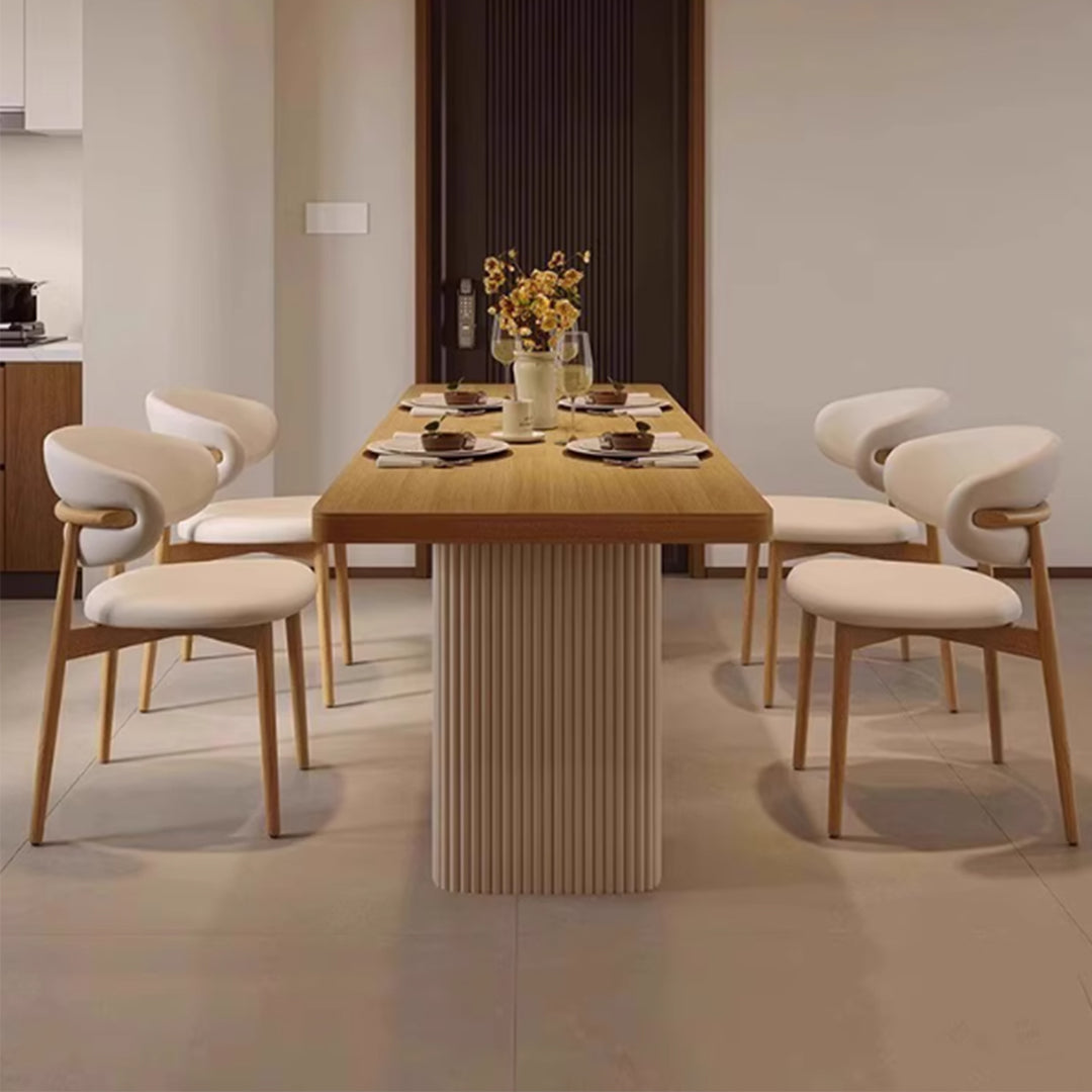 MAS-3615 Masdio Japandi Solid Wood Dining Table