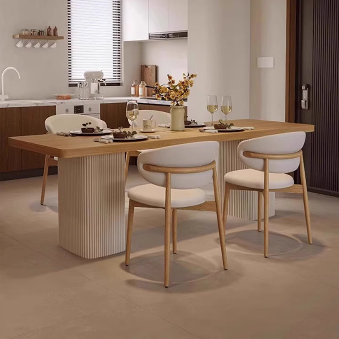 MAS-3615 Masdio Japandi Solid Wood Dining Table