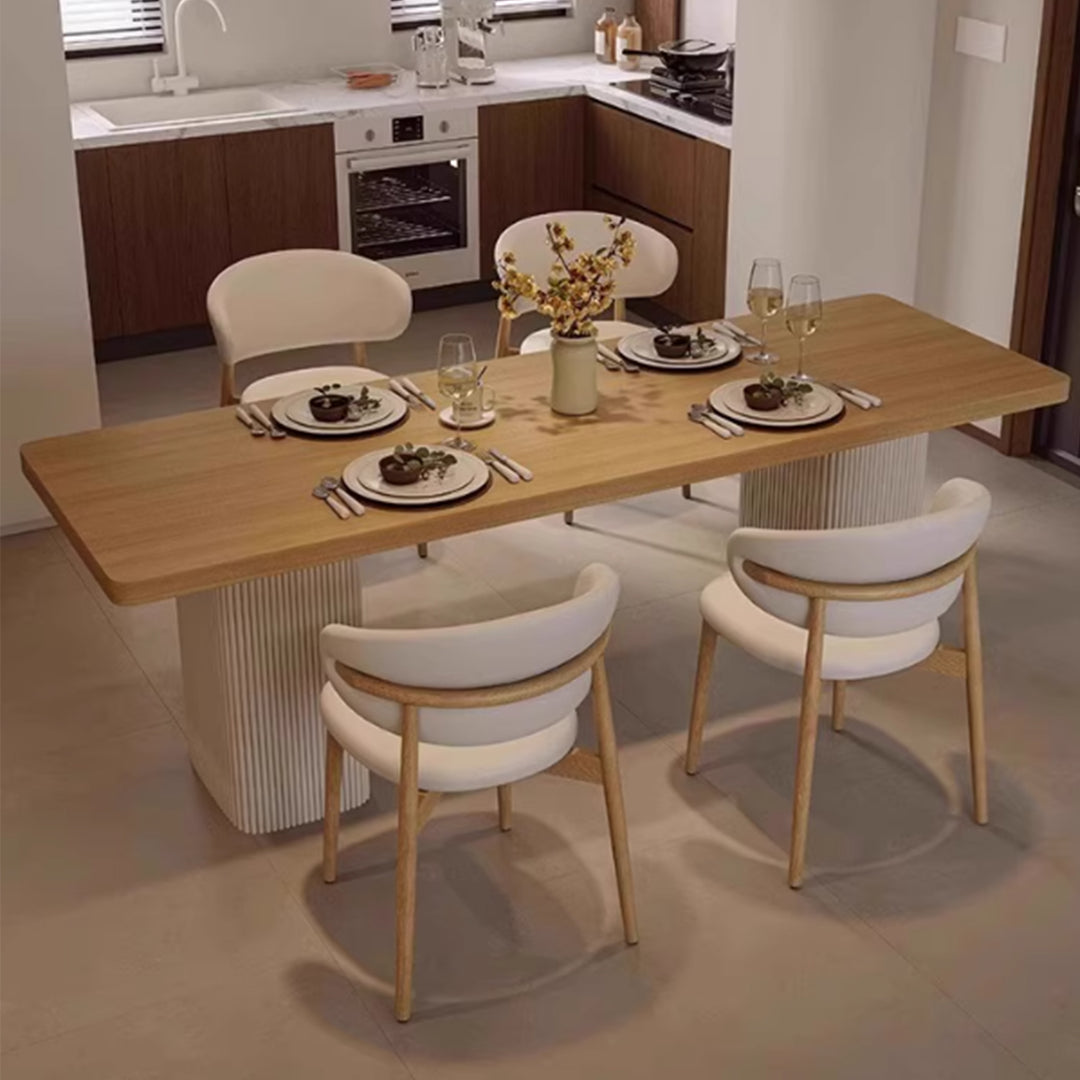 MAS-3615 Masdio Japandi Solid Wood Dining Table