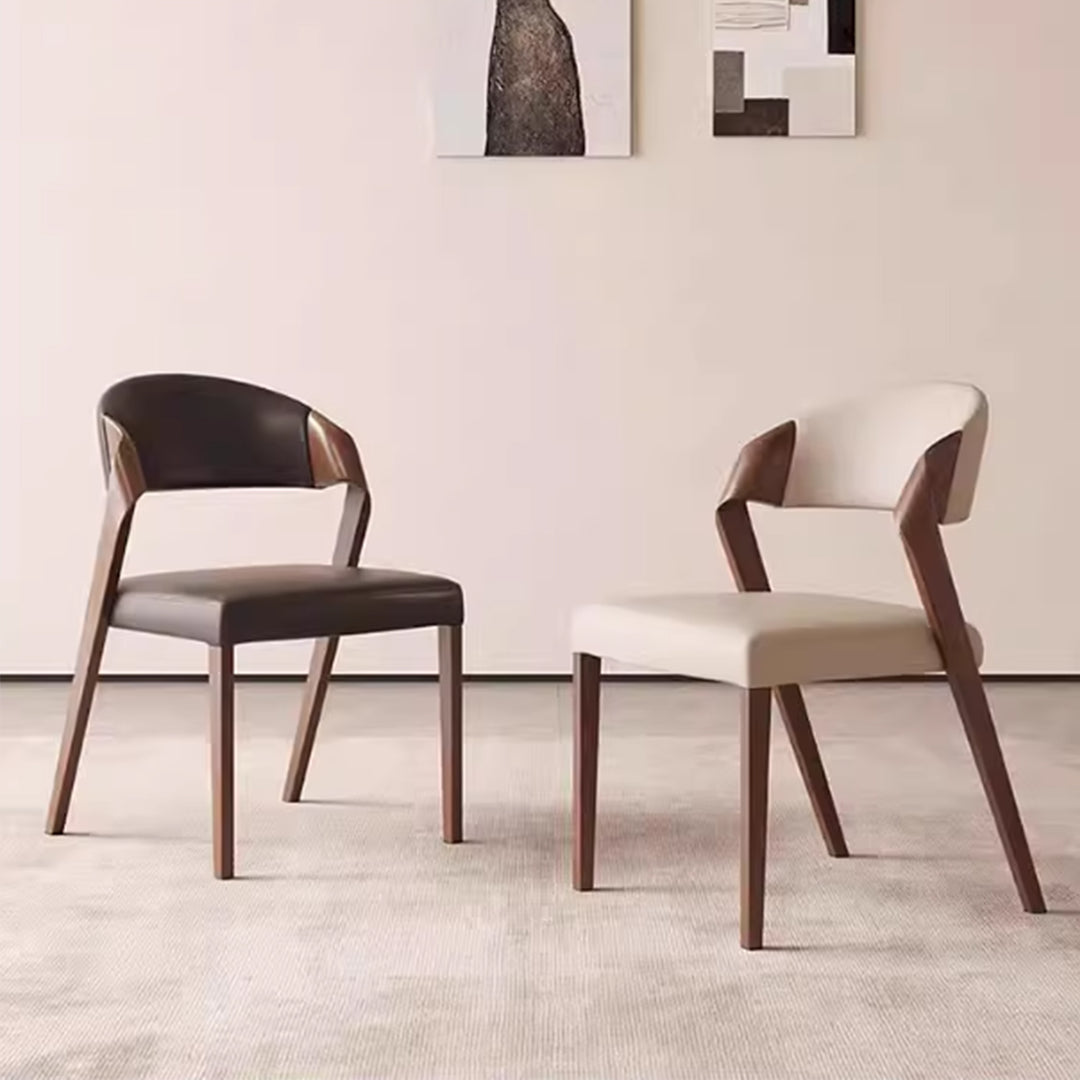 MAS-3621 Masdio Modern Leather Dining Chair (Set of 2)