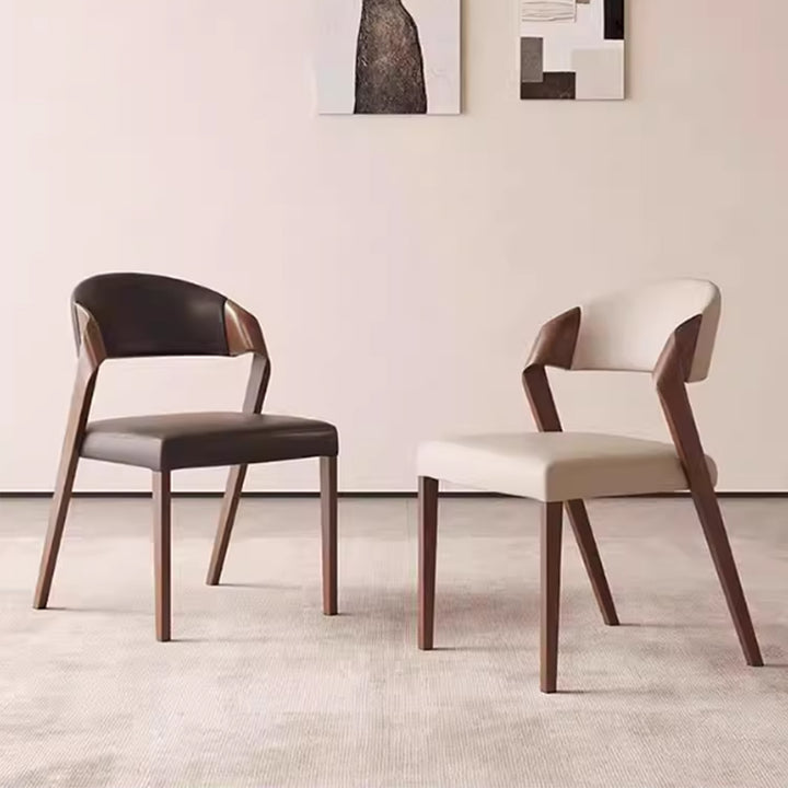 MAS-3621 Masdio Modern Leather Dining Chair (Set of 2)