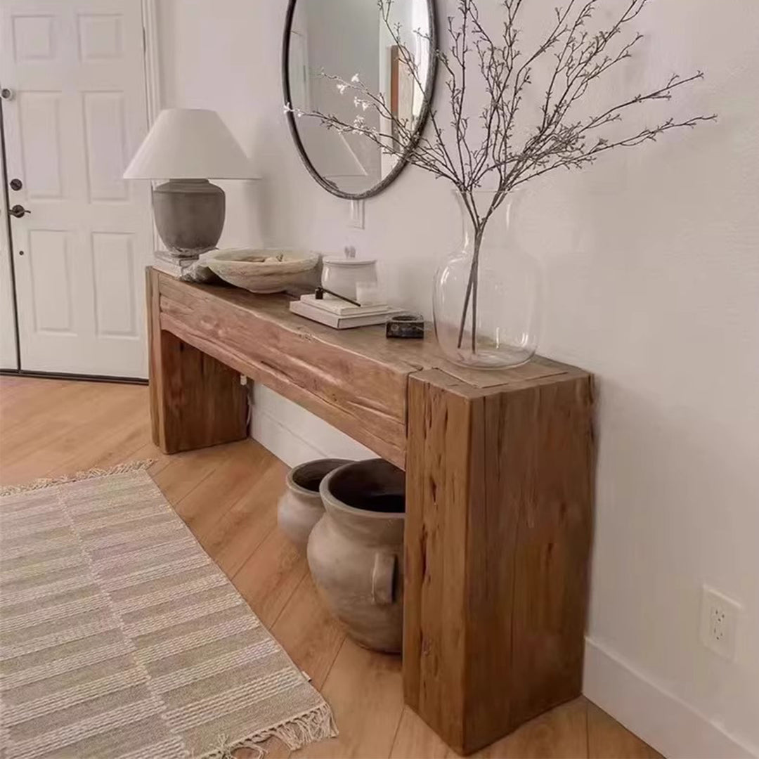 MAS-3645 Masdio Rustic Solid Wood Console Table