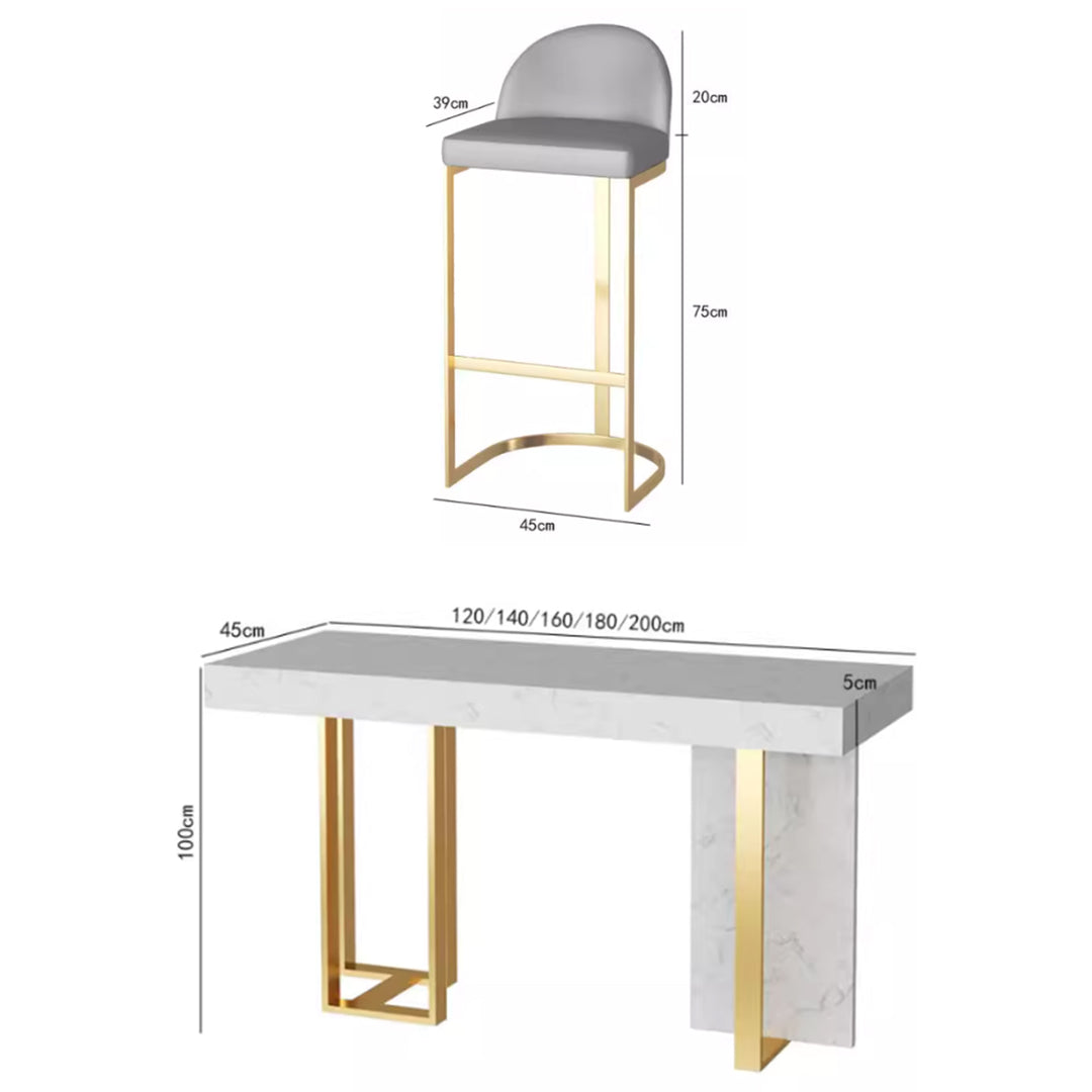 MAS-3653 Masdio Modern Sintered Stone Bar Table