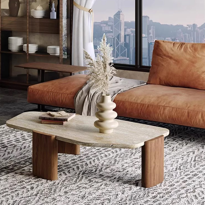 MAS-3663 Masdio Wabi Sabi Travertine Coffee Table