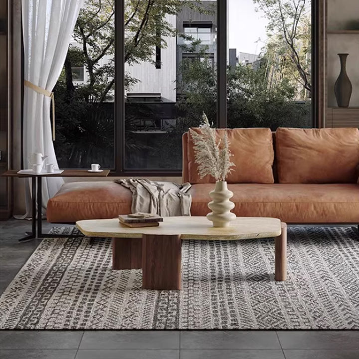 MAS-3663 Masdio Wabi Sabi Travertine Coffee Table