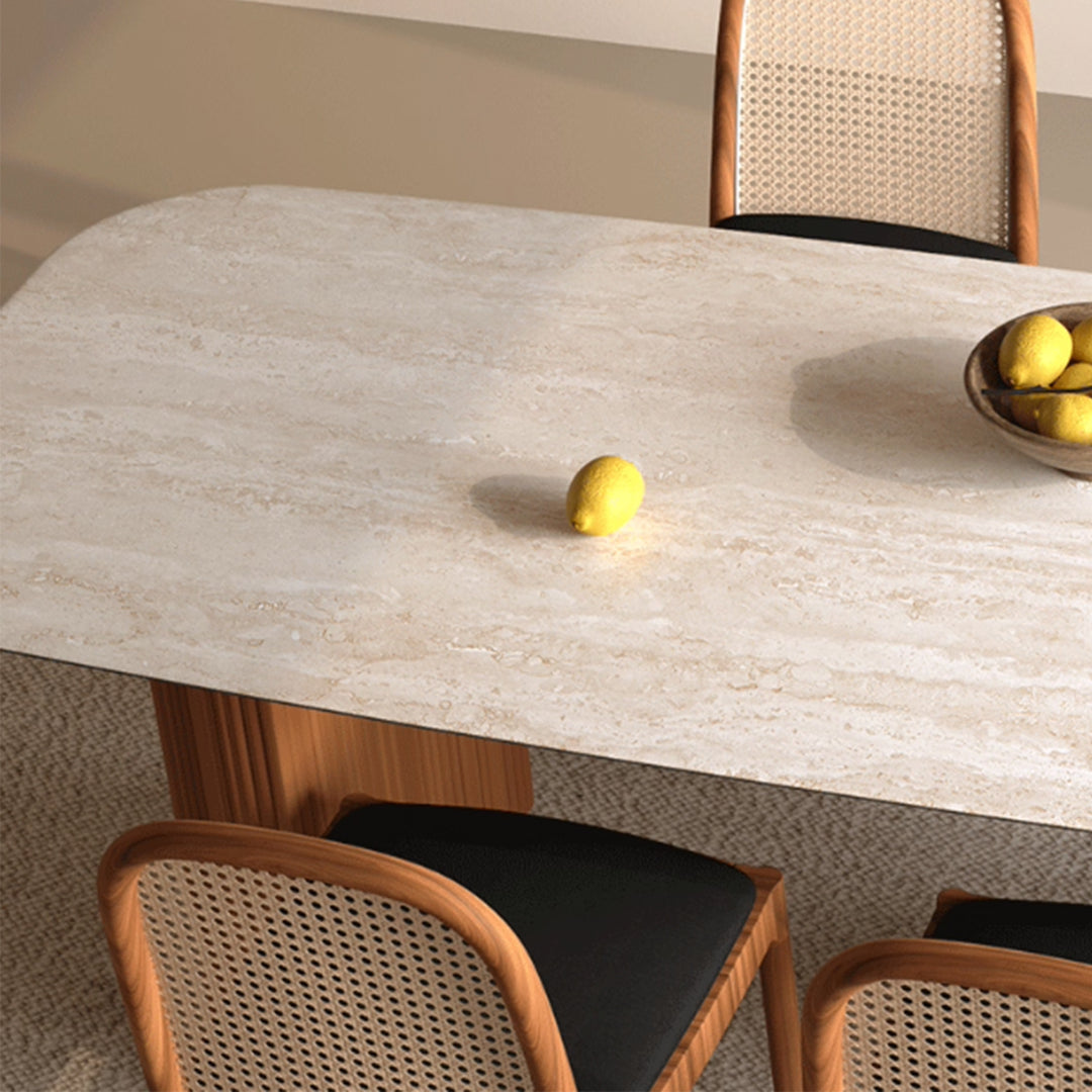 MAS-3665 Masdio Modern Travertine Dining Table
