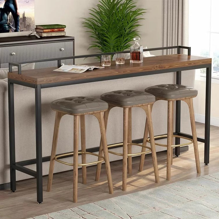 MAS-3670 Masdio Industrial Solid Wood Bar Table