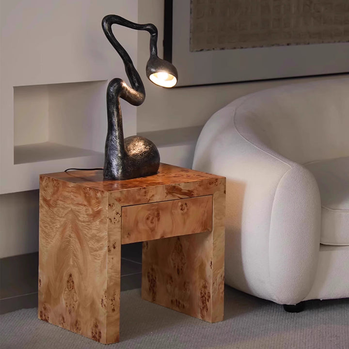 MAS-3675 Masdio Wabi Sabi Solid Wood Bedside Table