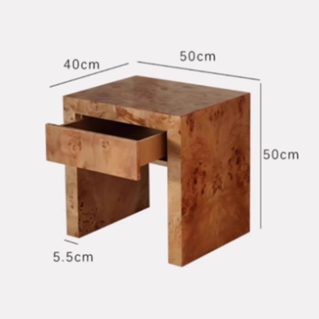 MAS-3675 Masdio Wabi Sabi Solid Wood Bedside Table