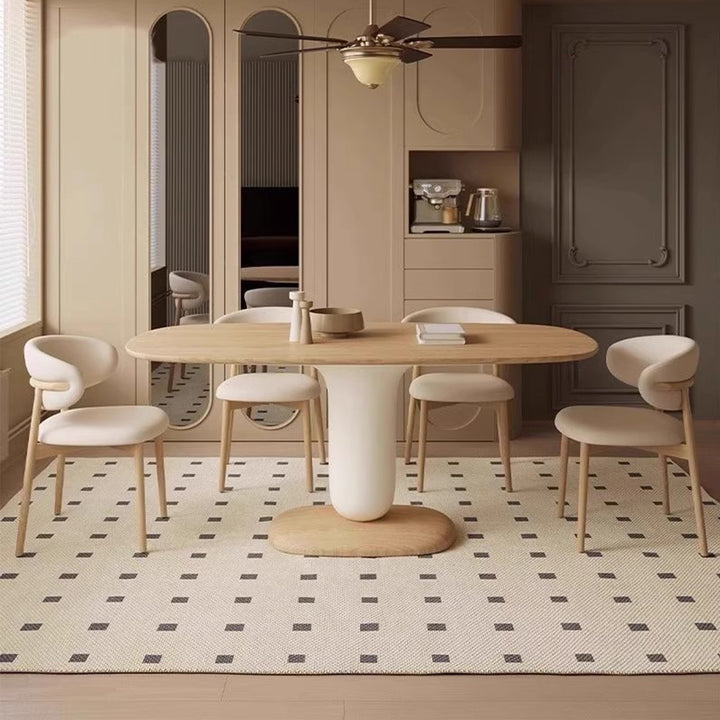 MAS-3768 Masdio Japandi Solid Wood Dining Table