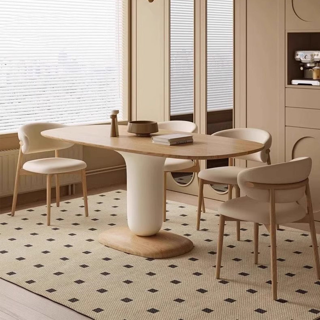 MAS-3768 Masdio Japandi Solid Wood Dining Table