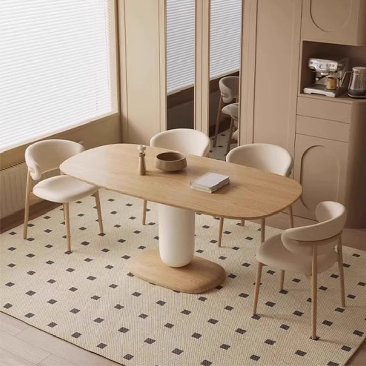 MAS-3768 Masdio Japandi Solid Wood Dining Table