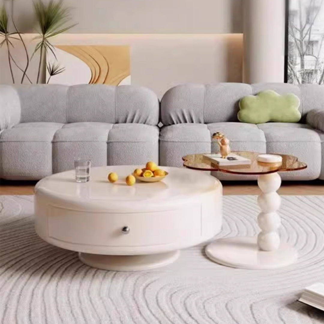 MAS-3783 Masdio Japandi Round Swivel Coffee Table