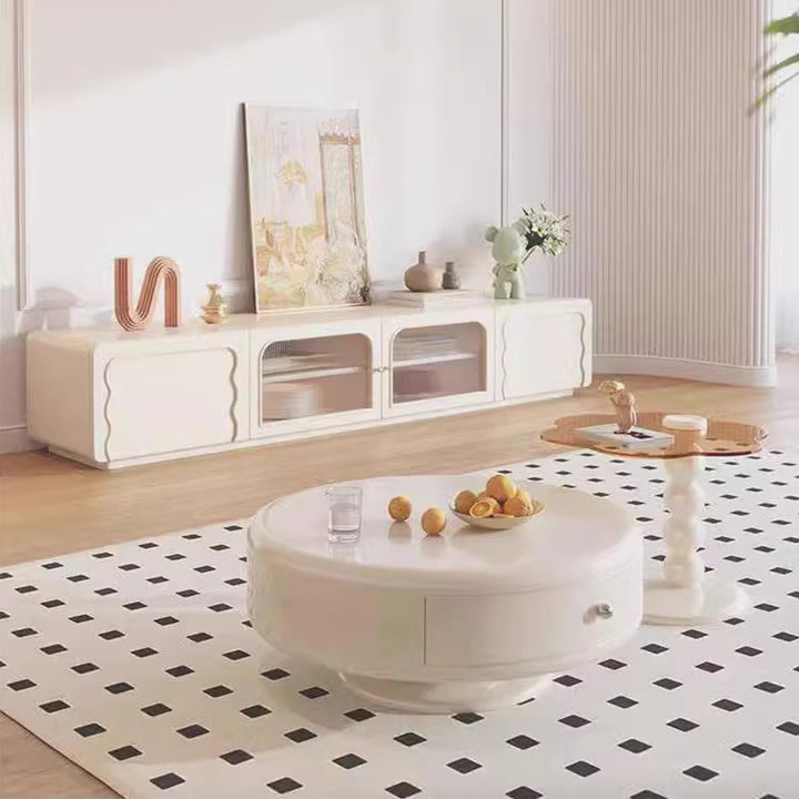 MAS-3783 Masdio Japandi Round Swivel Coffee Table