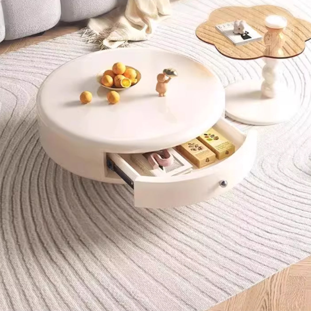 MAS-3783 Masdio Japandi Round Swivel Coffee Table