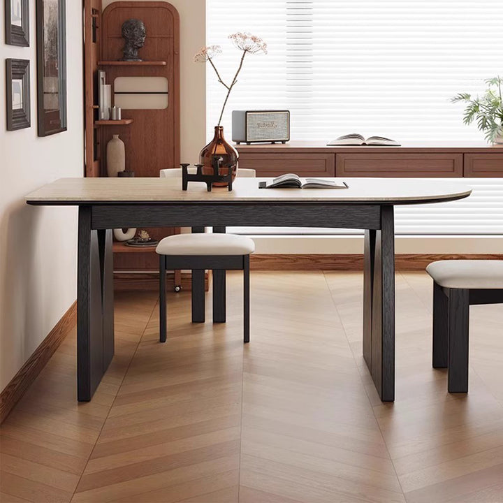 MAS-3786 Masdio Modern Travertine Dining Table