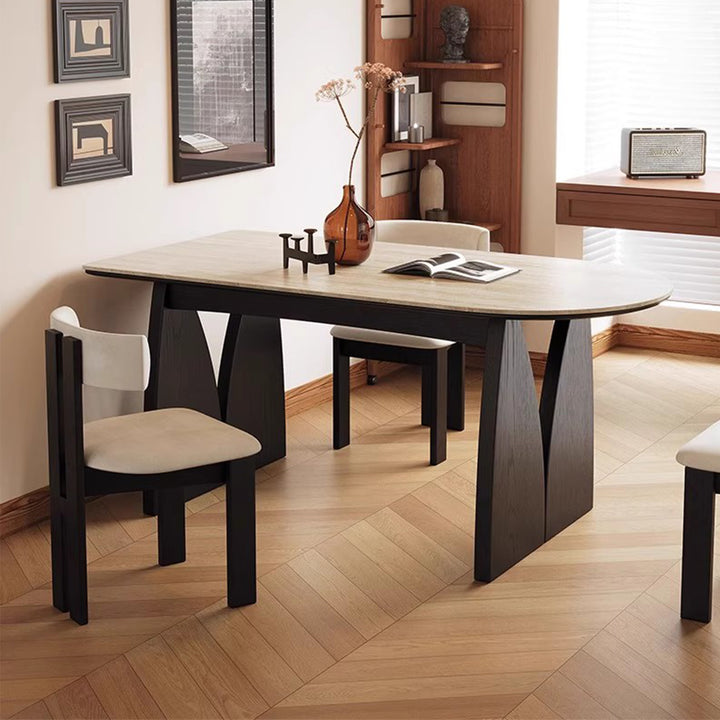 MAS-3786 Masdio Modern Travertine Dining Table