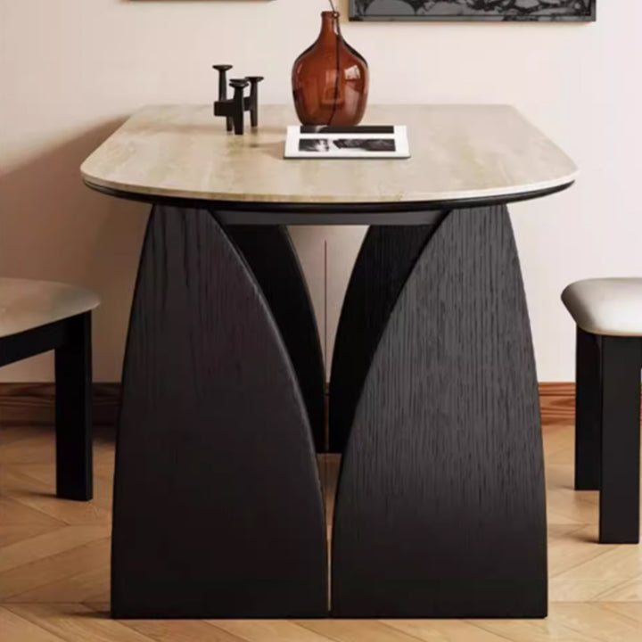 MAS-3786 Masdio Modern Travertine Dining Table