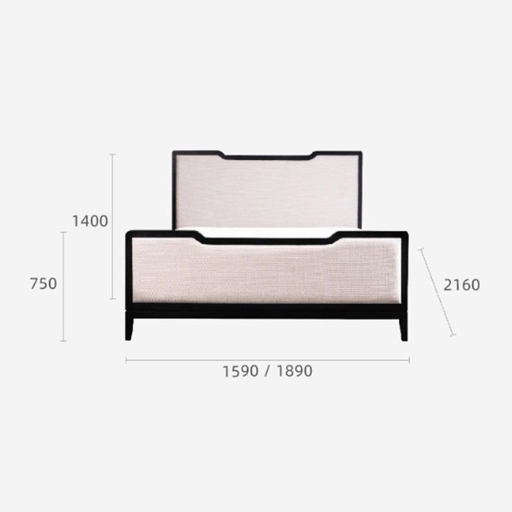 MAS-3793 Masdio Victorian Fabric Bedframe