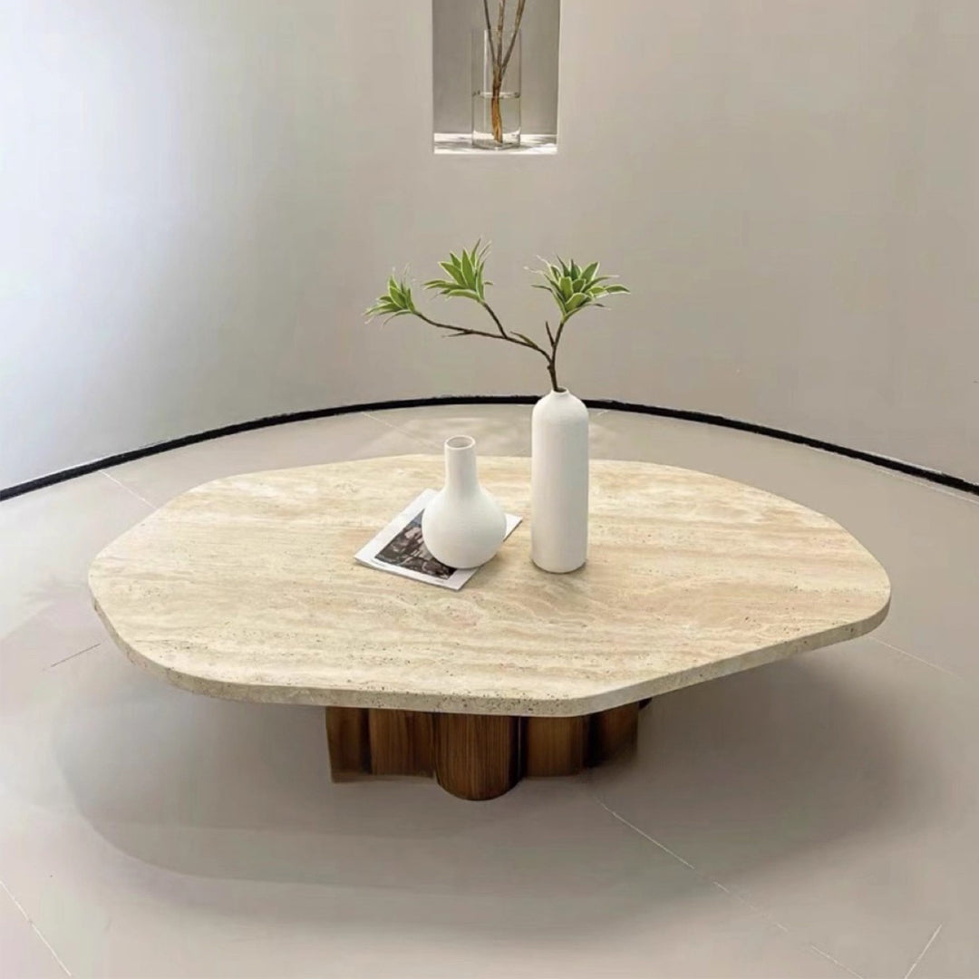 MAS-3795 Masdio Modern Travertine Coffee Table