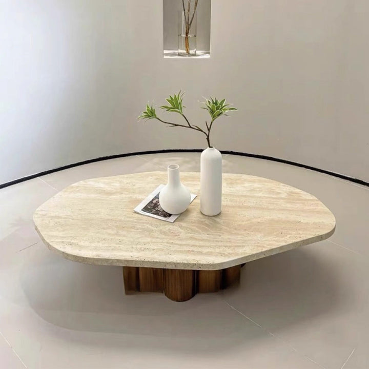 MAS-3795 Masdio Modern Travertine Coffee Table