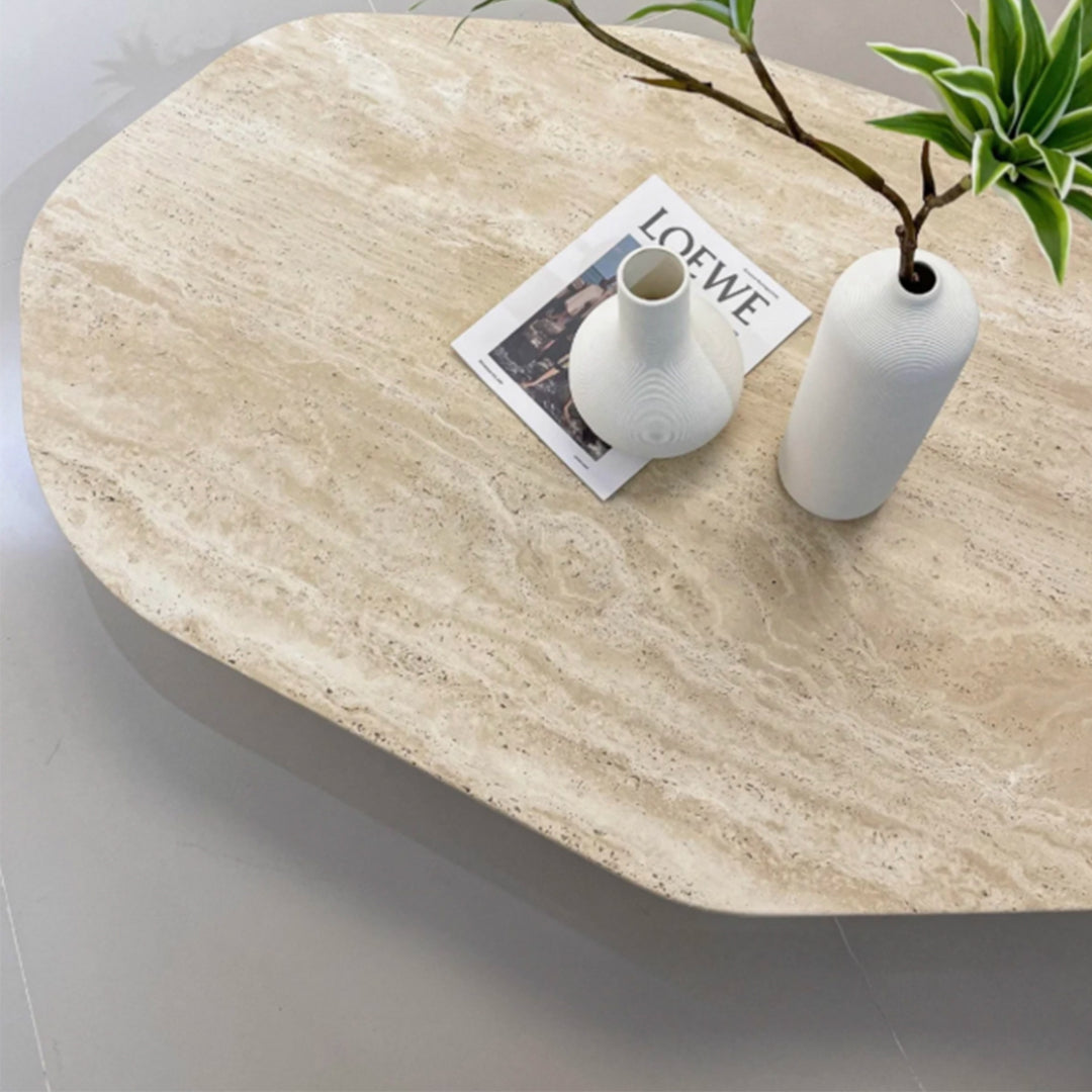 MAS-3795 Masdio Modern Travertine Coffee Table