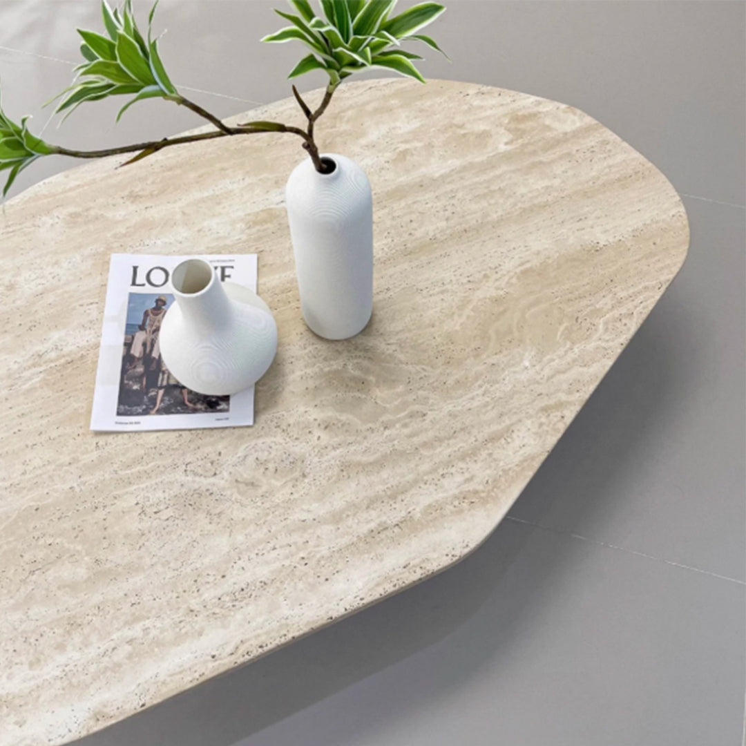 MAS-3795 Masdio Modern Travertine Coffee Table