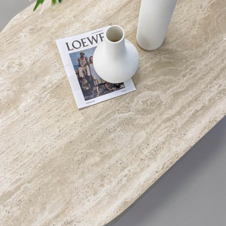 MAS-3795 Masdio Modern Travertine Coffee Table