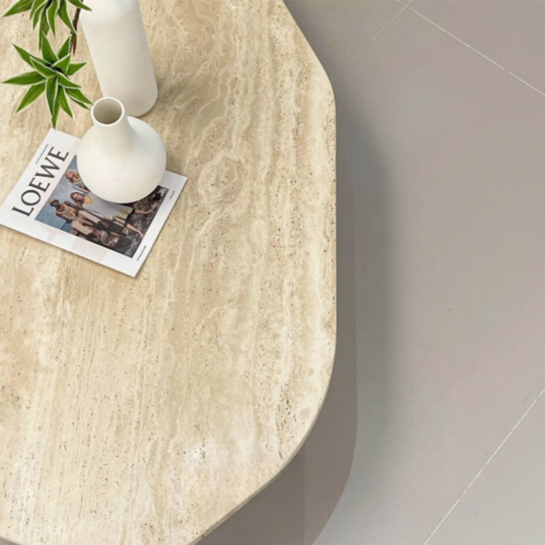 MAS-3795 Masdio Modern Travertine Coffee Table