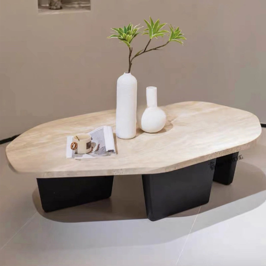 MAS-3795 Masdio Modern Travertine Coffee Table